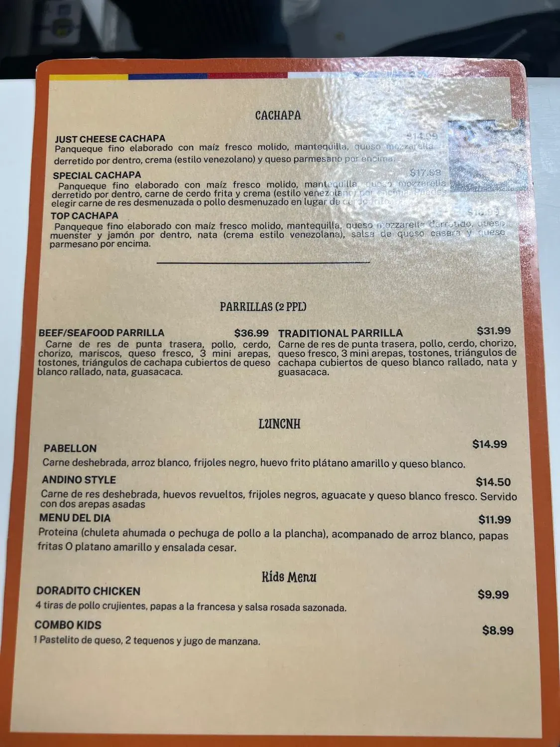 Menu 1