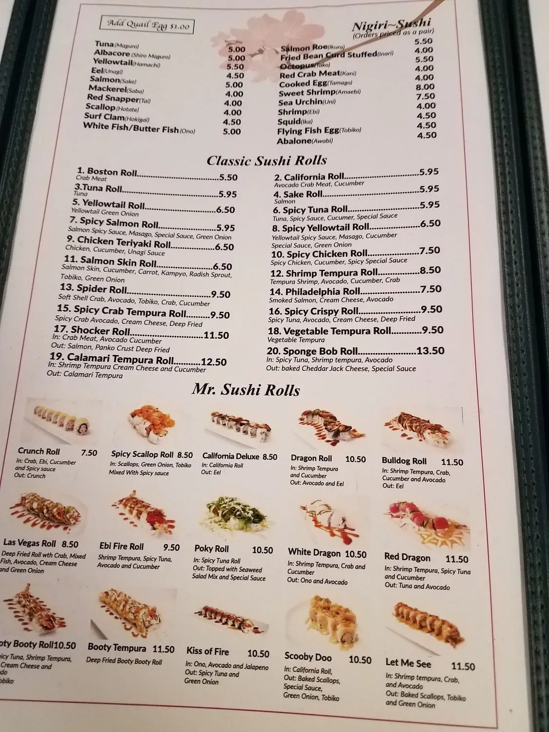 Menu 5