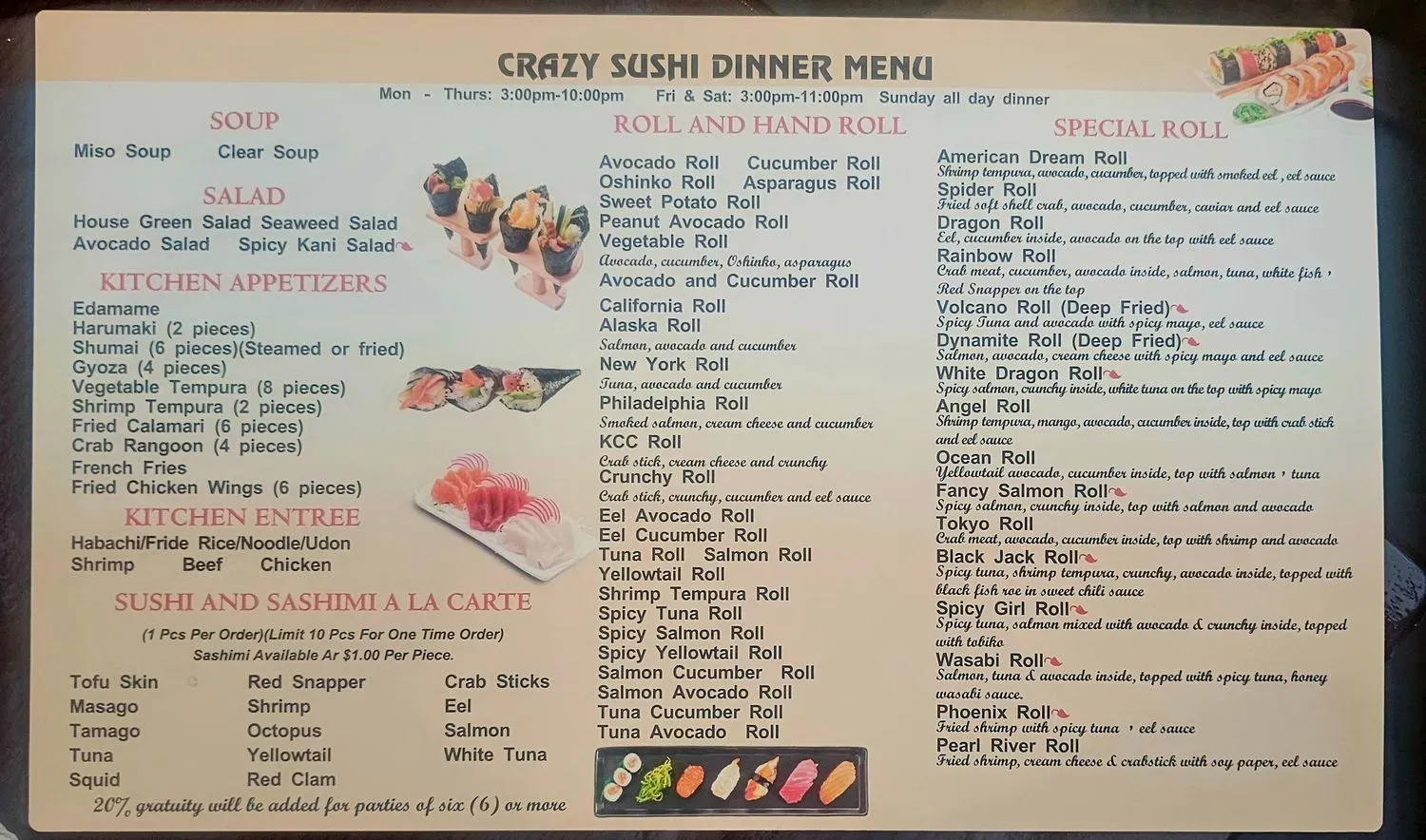 Menu 4