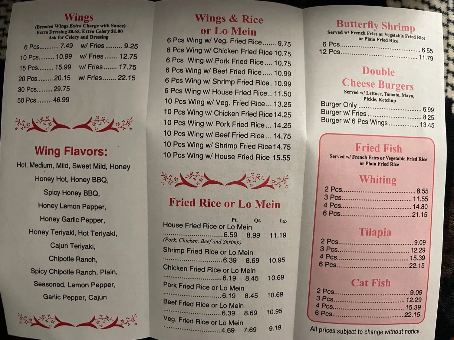 Menu 1