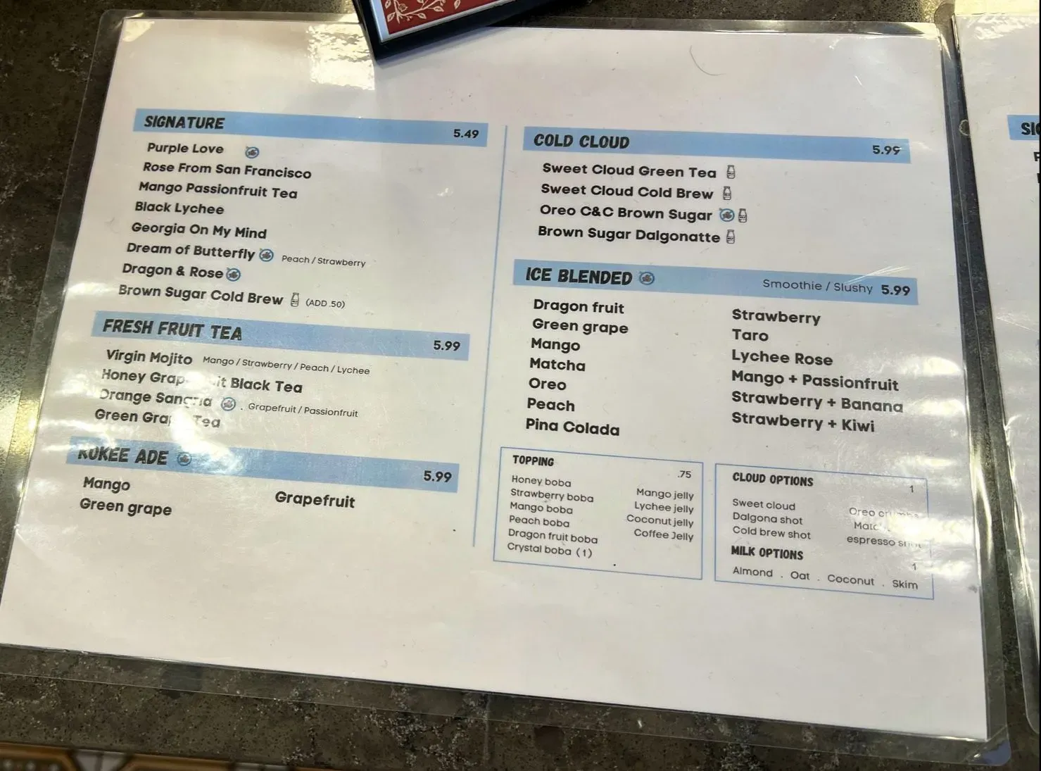 Menu 2