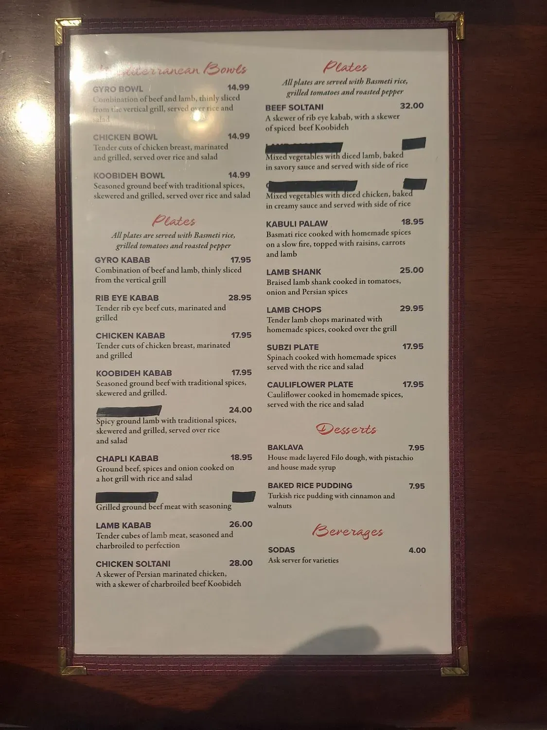 Menu 2