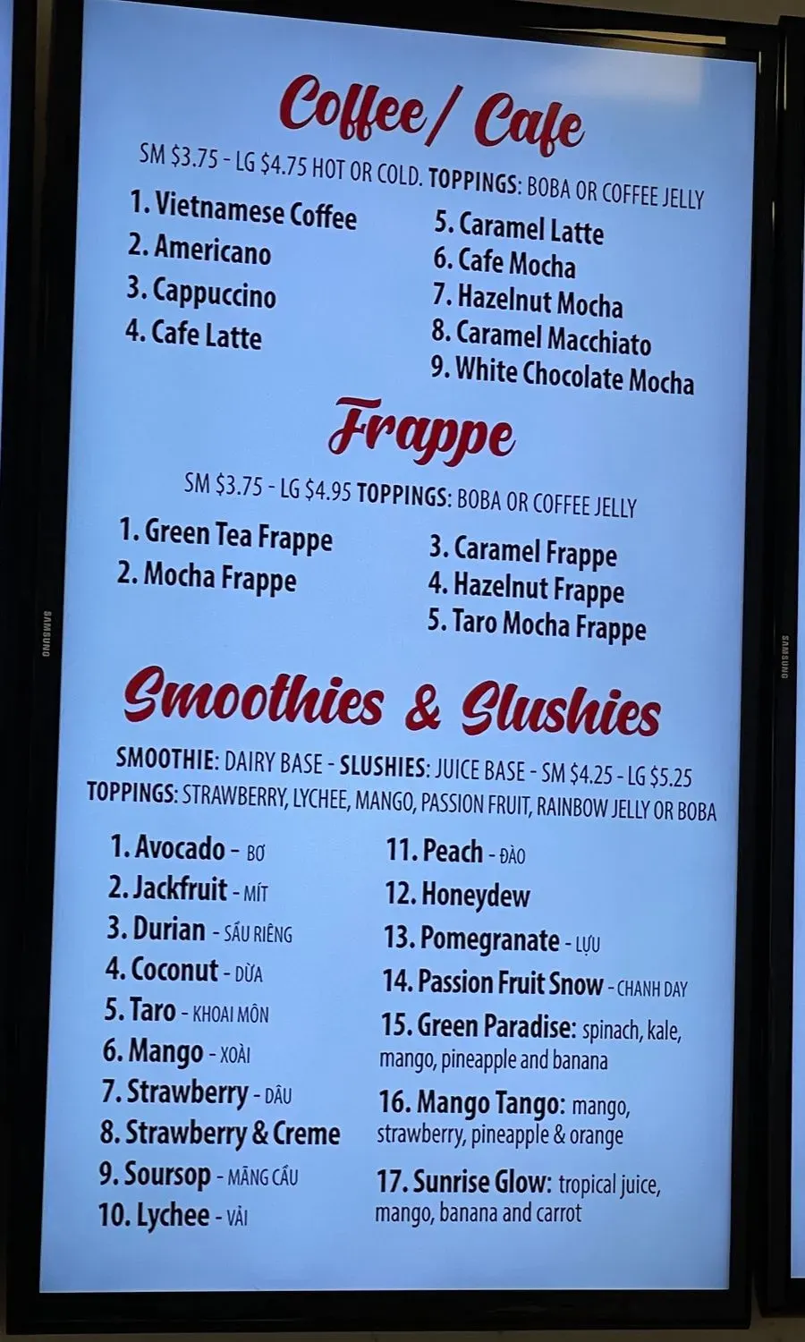 Menu 5