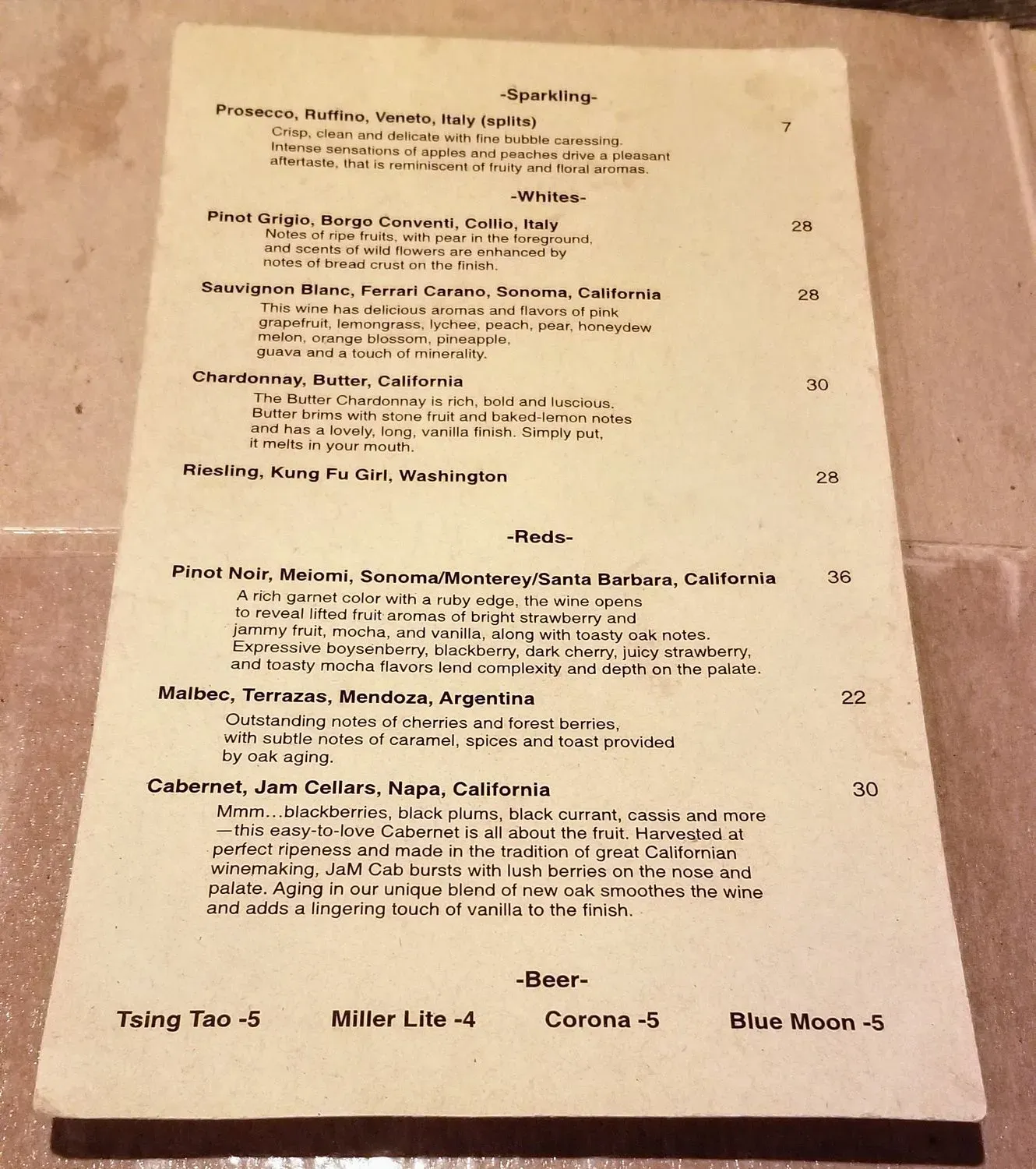 Menu 4