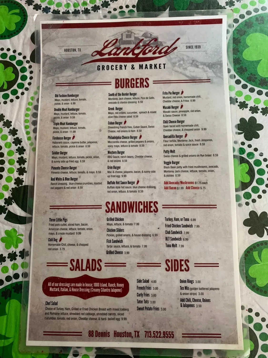 Menu 5