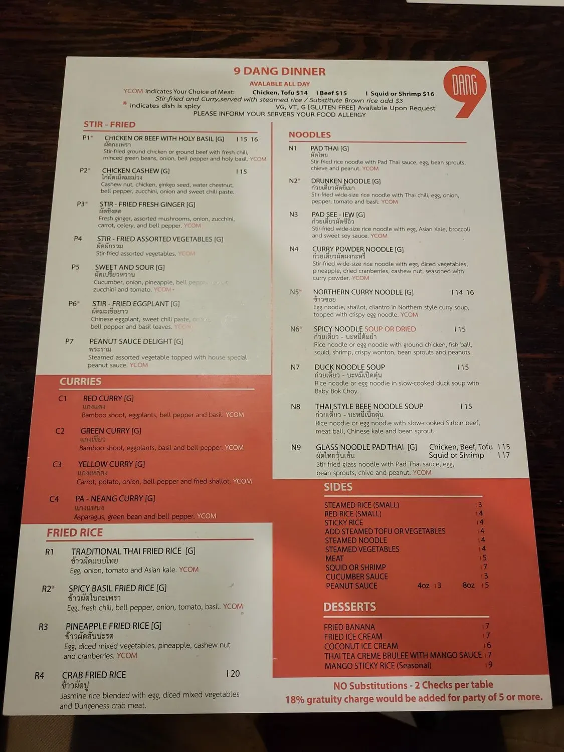 Menu 6