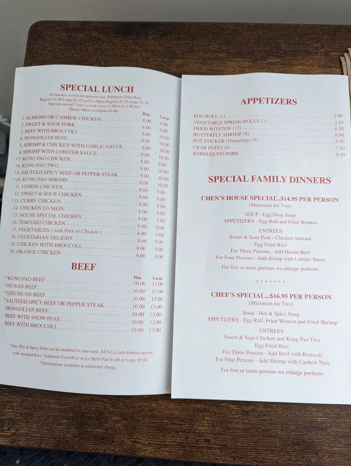 Menu 1