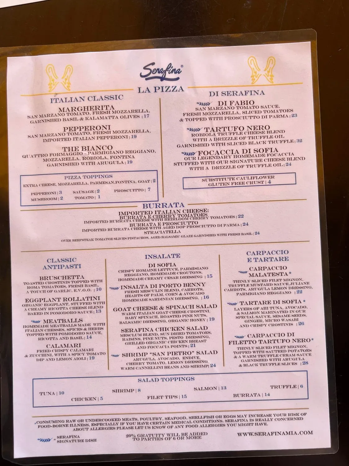 Menu 1