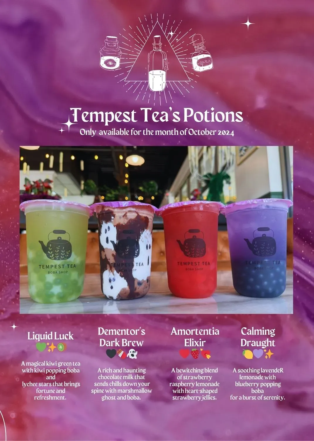 Tempest Tea Menu - Updated November 2025