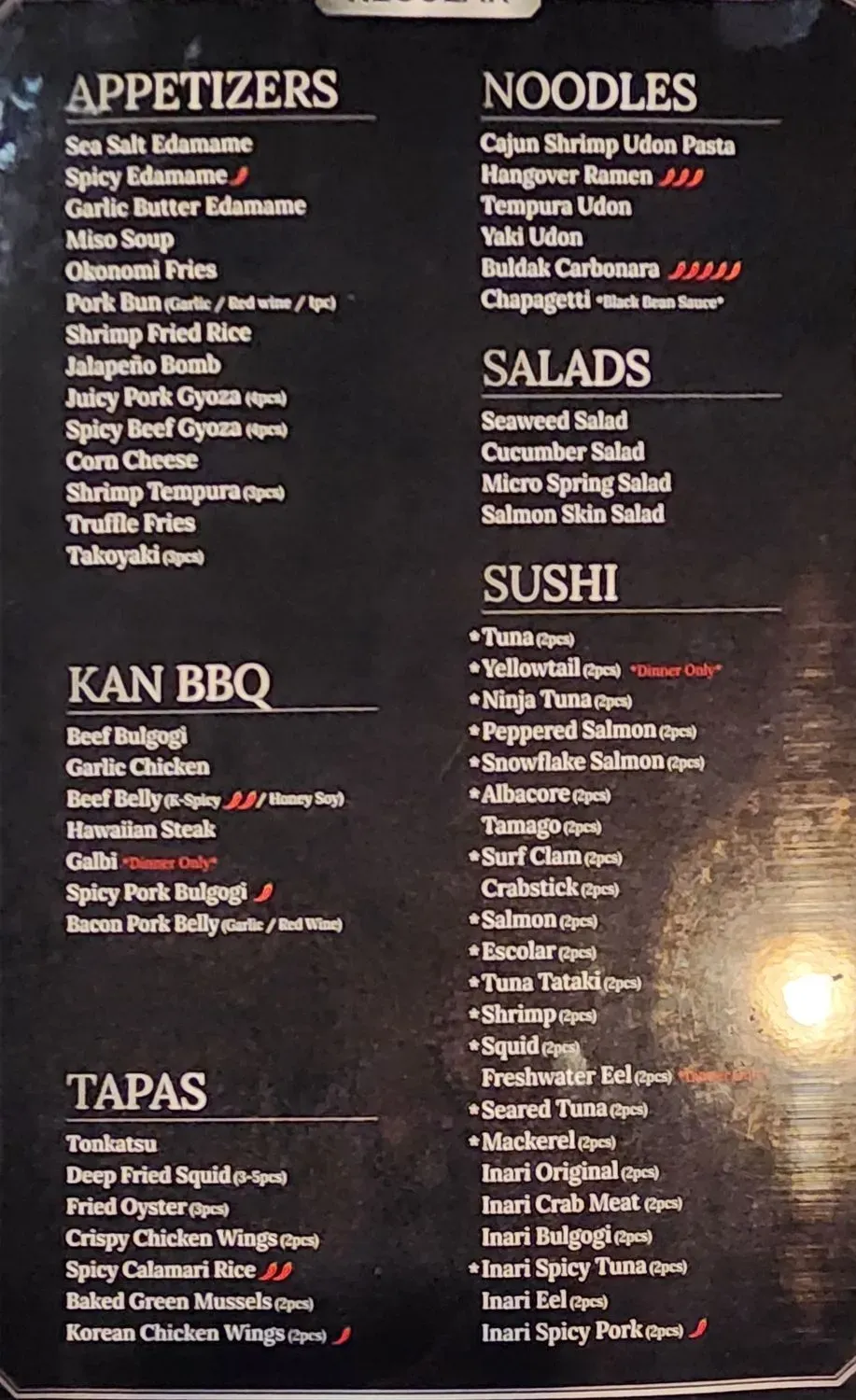 Menu 3