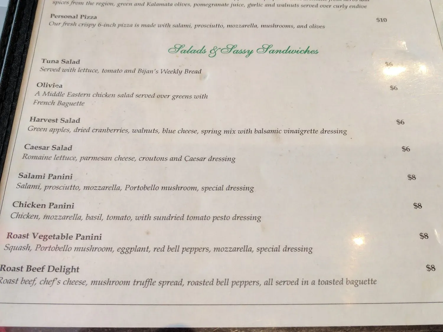 Menu 3