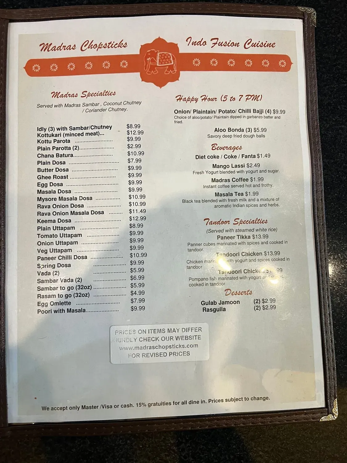 Menu 4