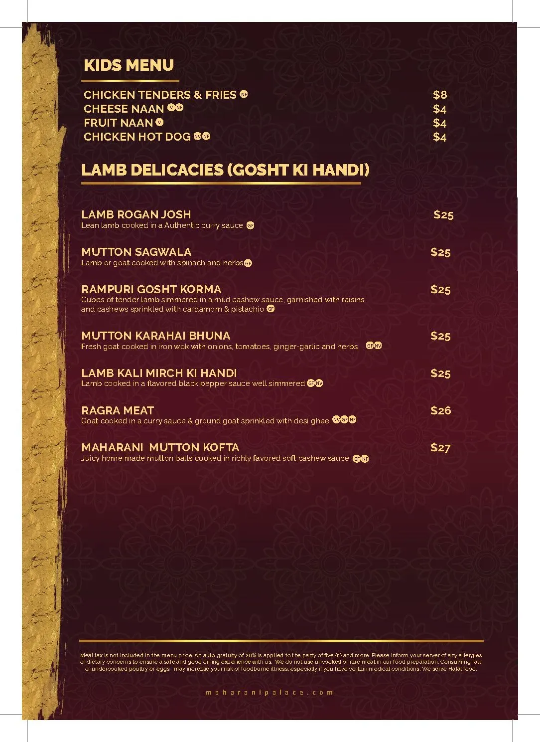 Menu 1