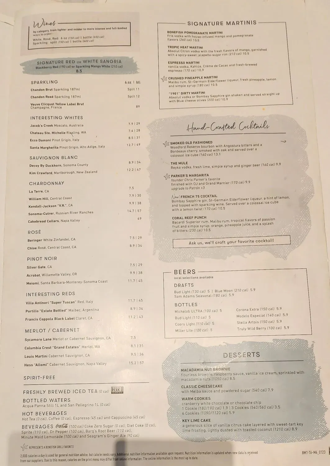 Bonefish Grill Menu - Updated October 2025