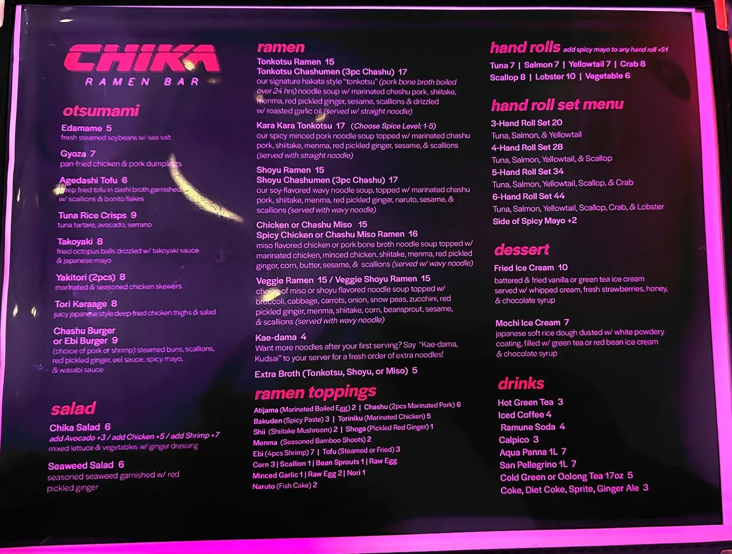 Menu 2