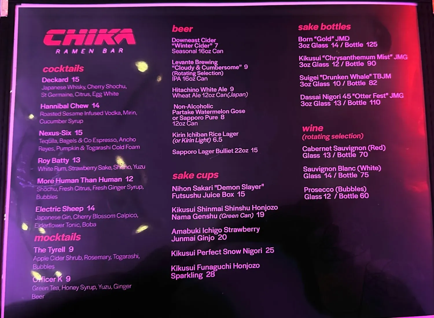 Menu 3