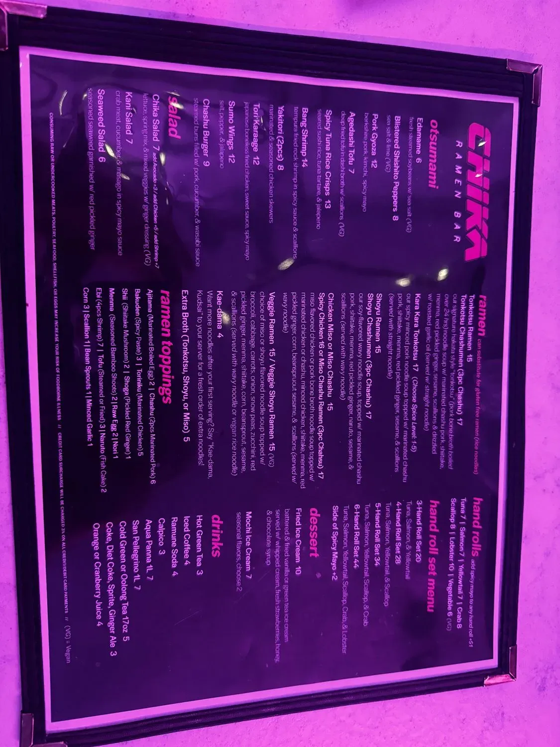 Menu 6