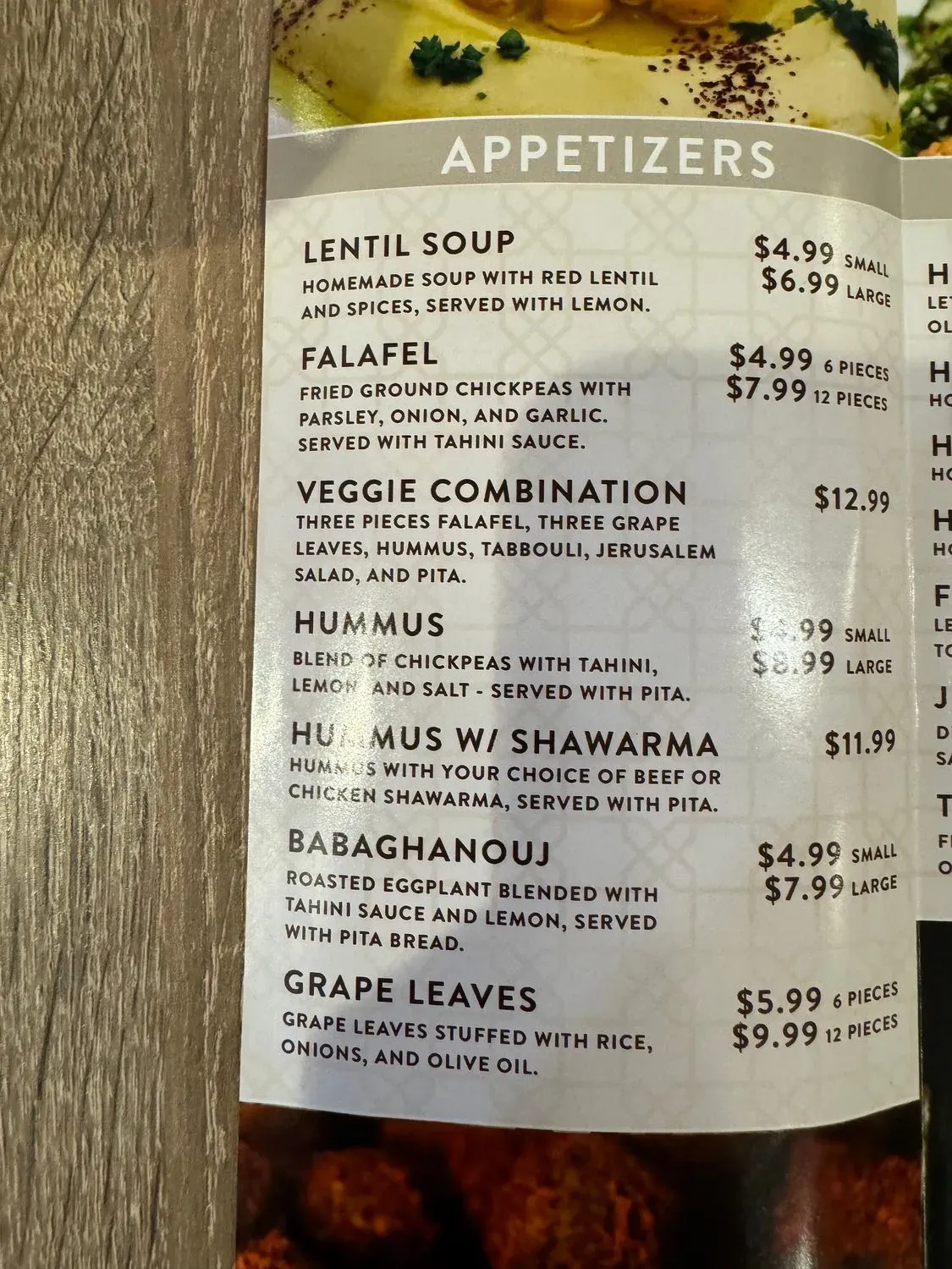 Menu 6