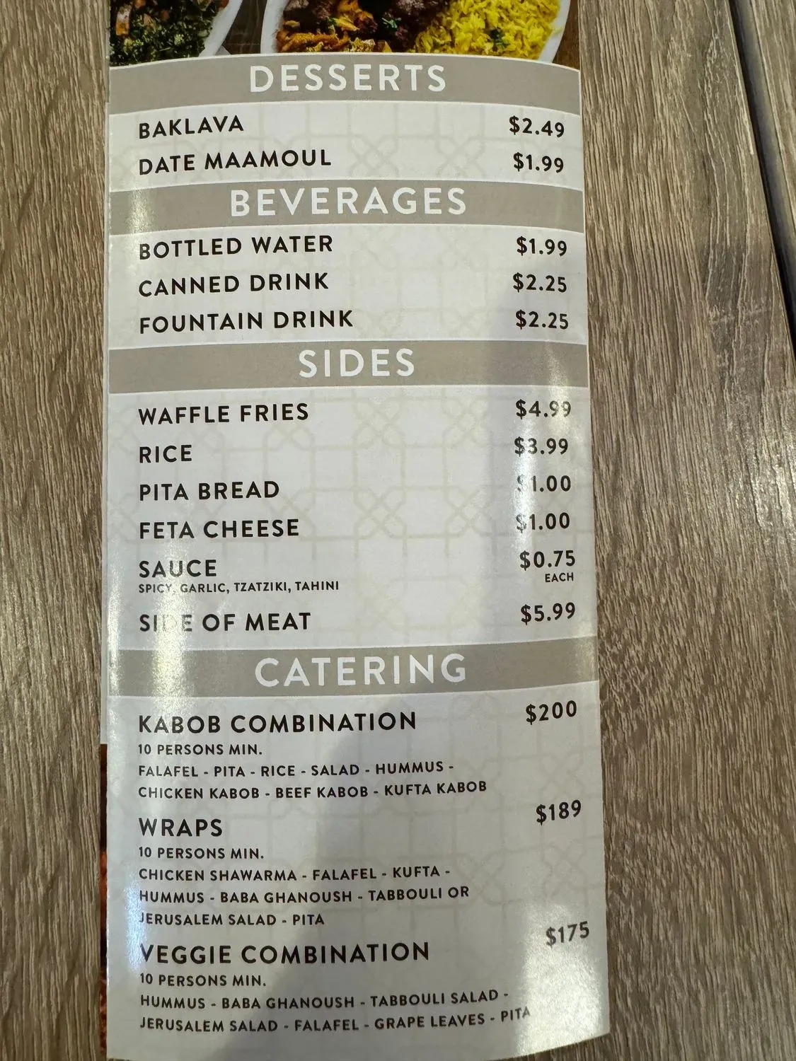 Menu 5