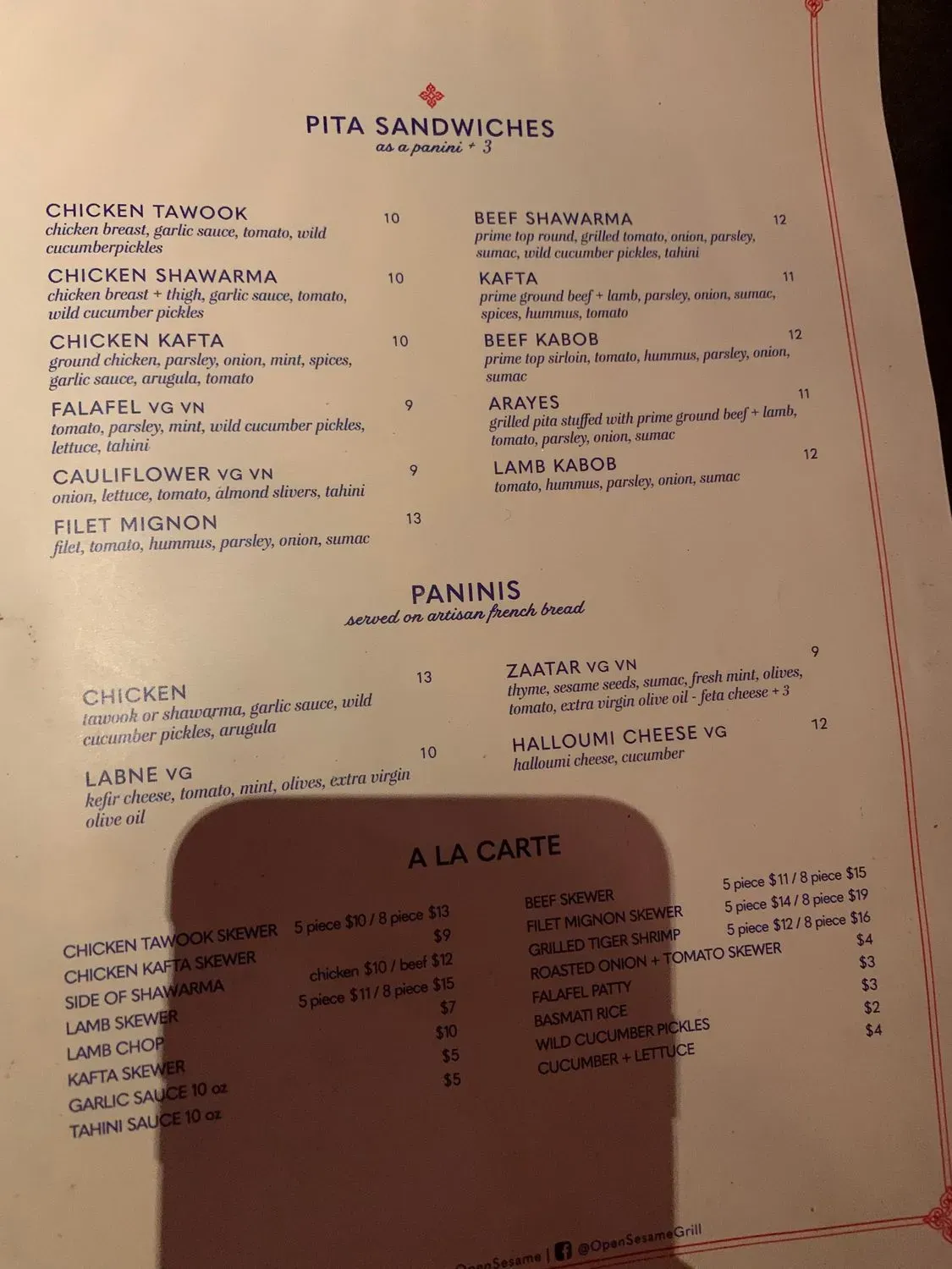 Menu 6