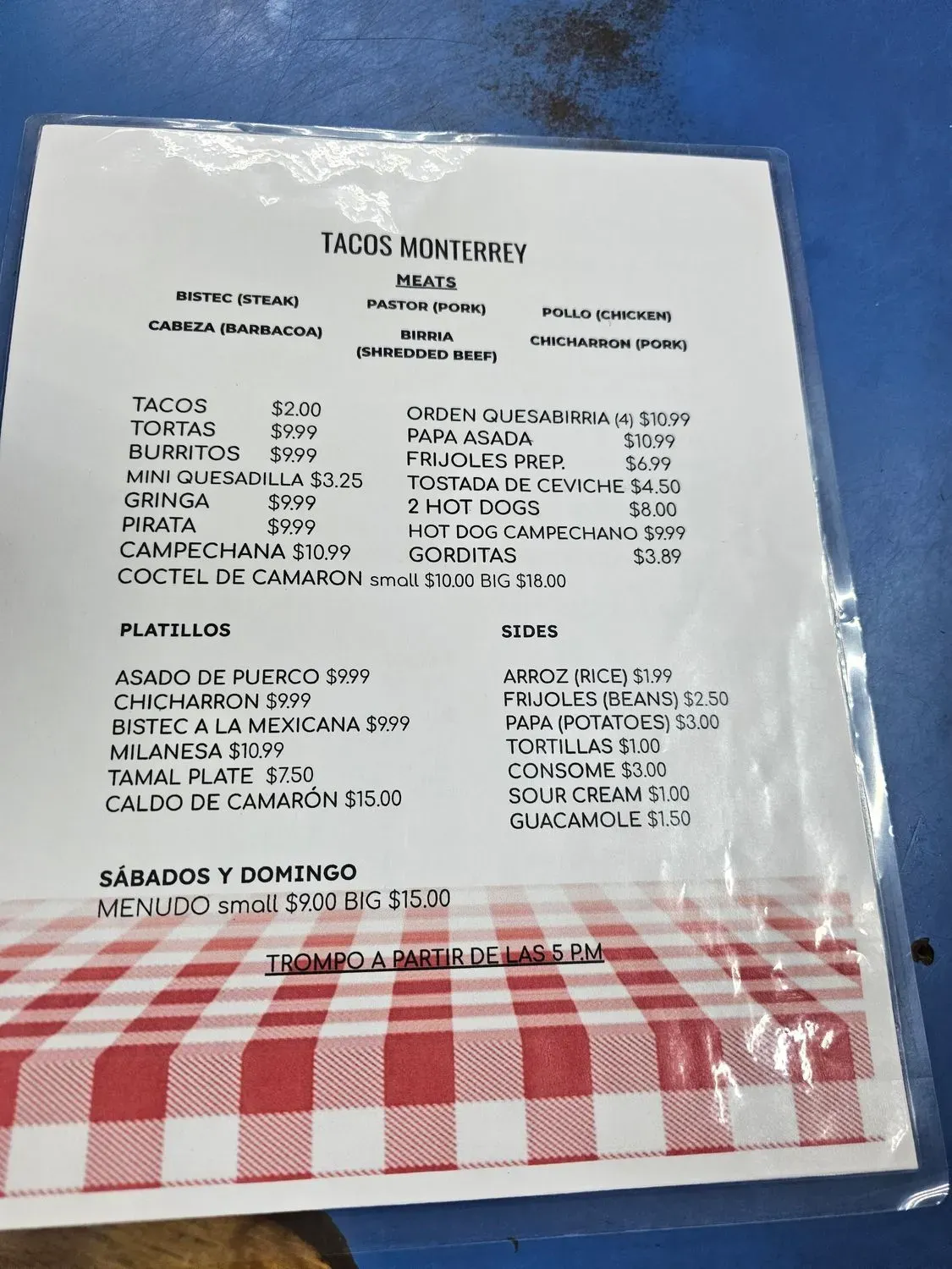 Menu 3