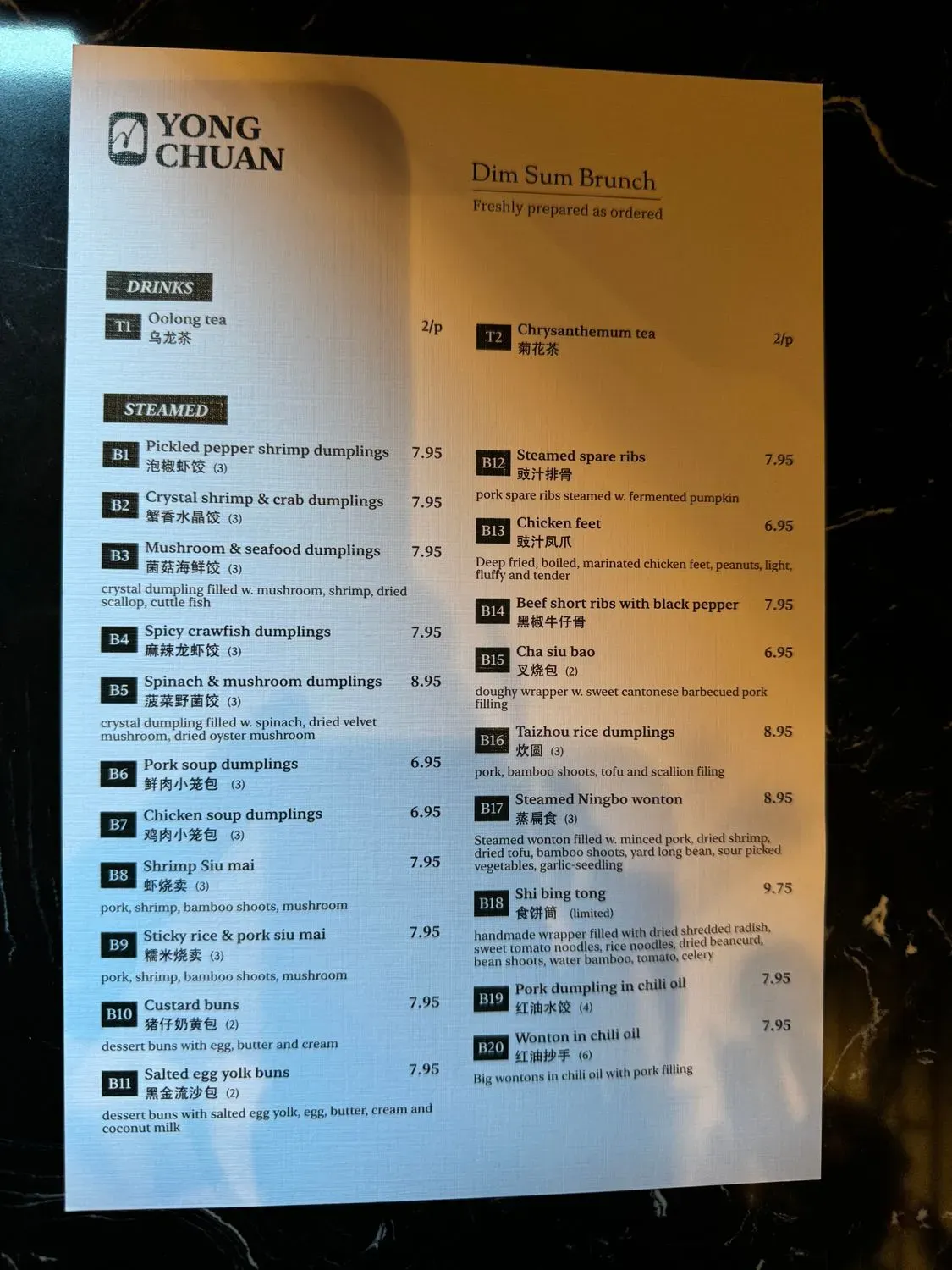 Menu 1