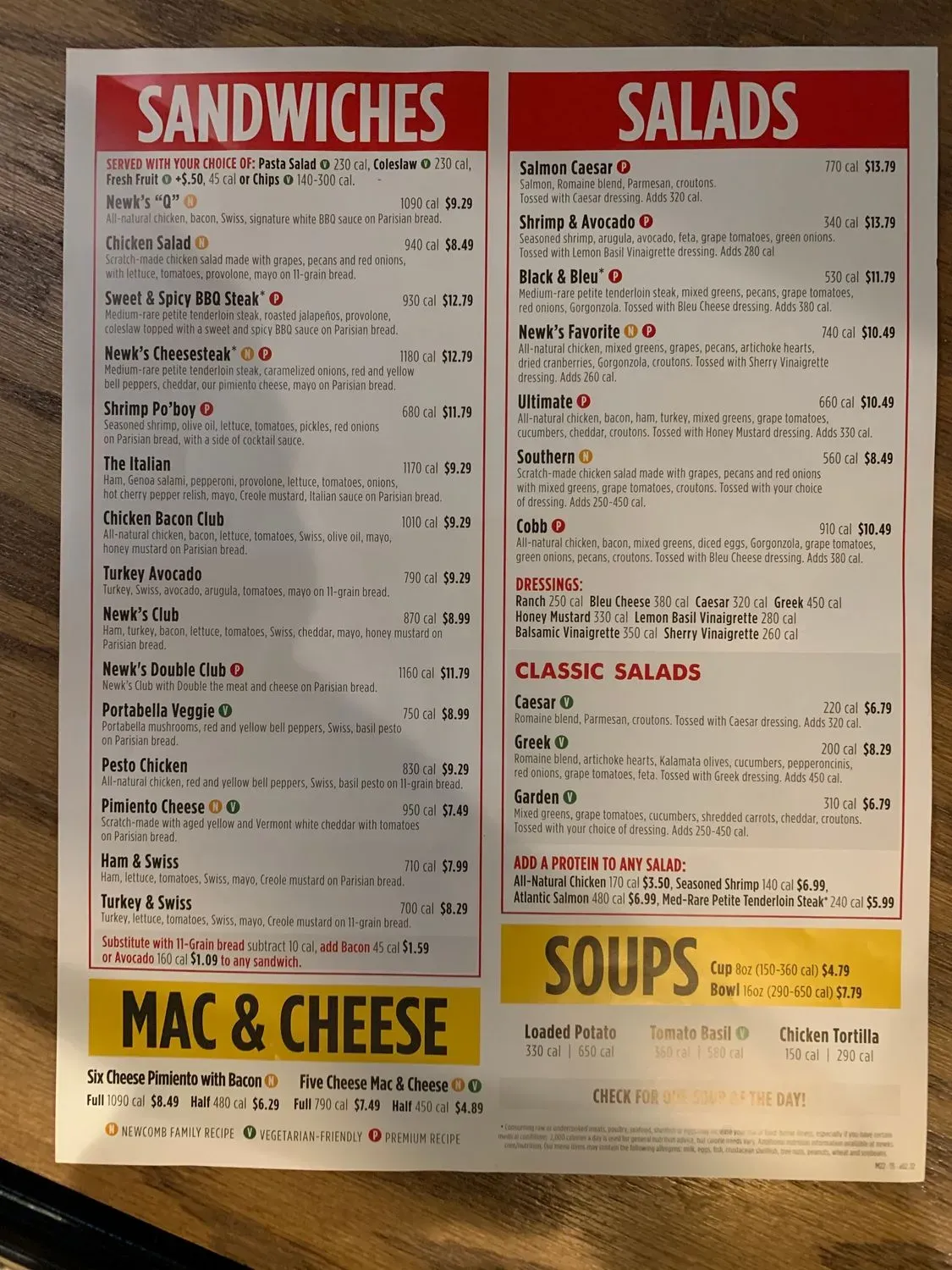 Newk's Eatery Menu - Updated November 2025