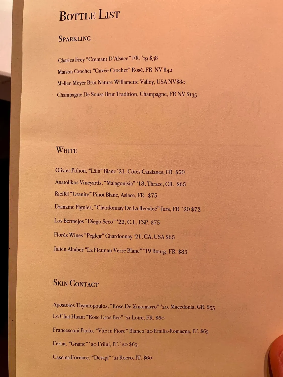 Menu 5