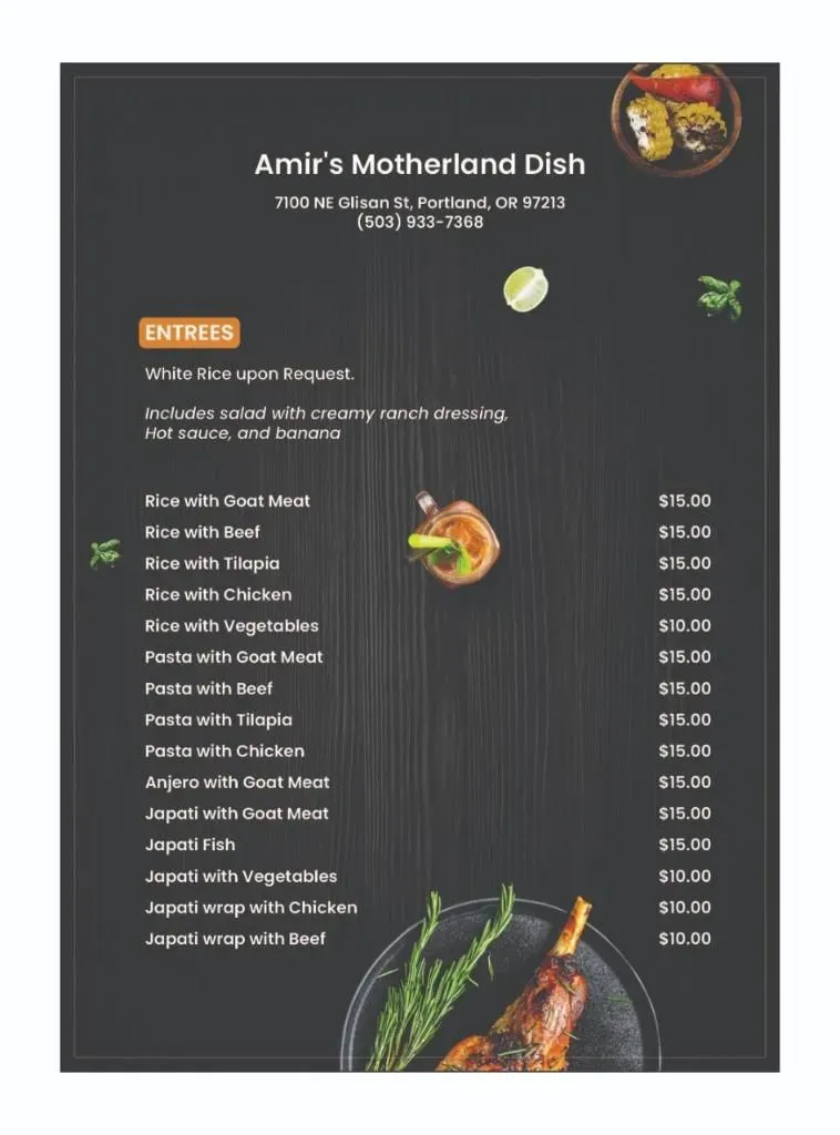 Menu 1