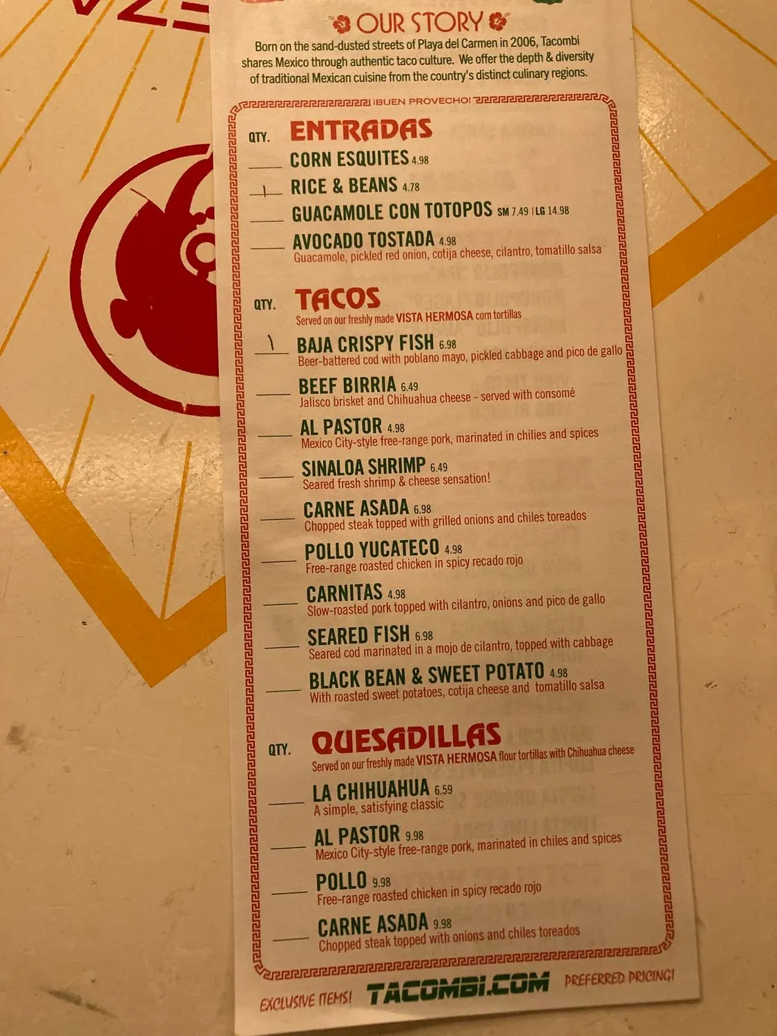 Menu 6