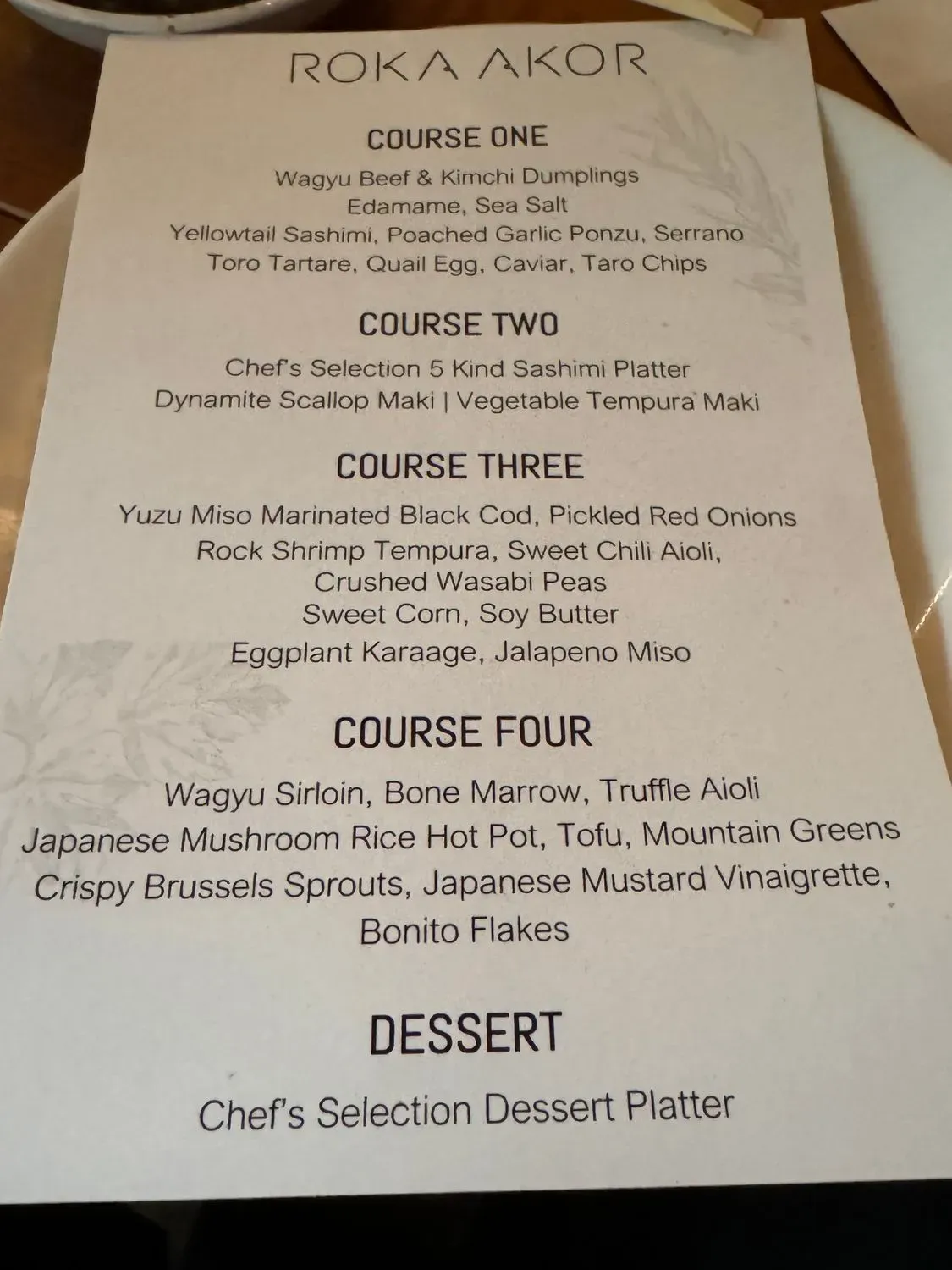 Menu 5