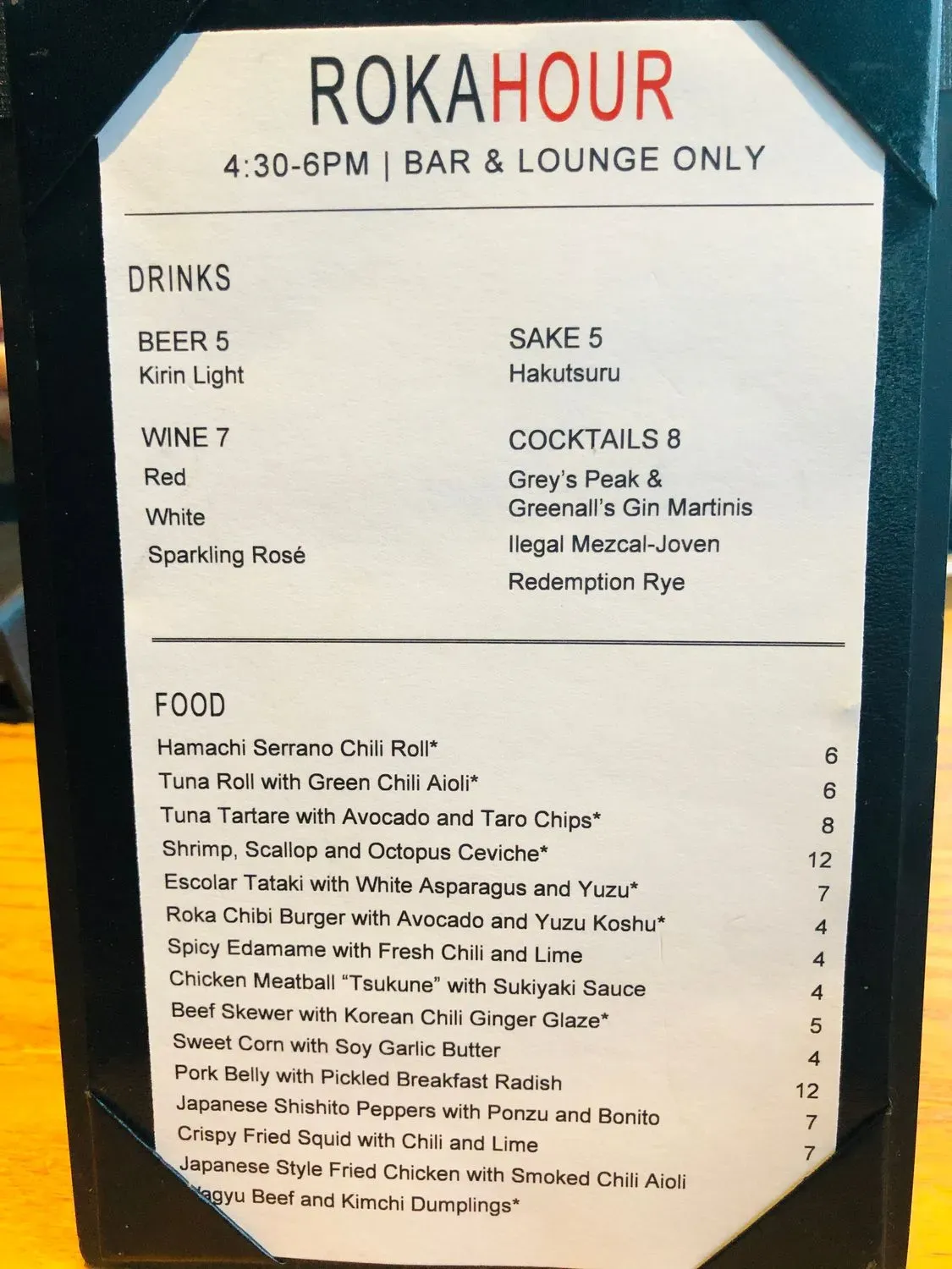 Menu 4