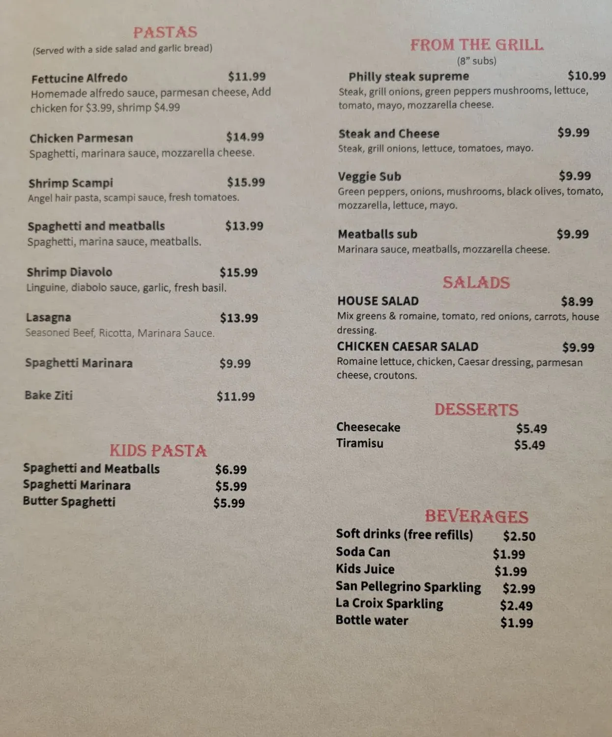 Menu 2