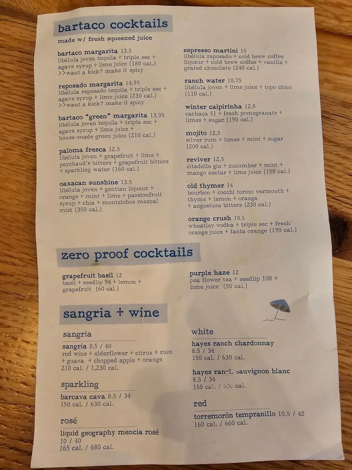 Menu 1