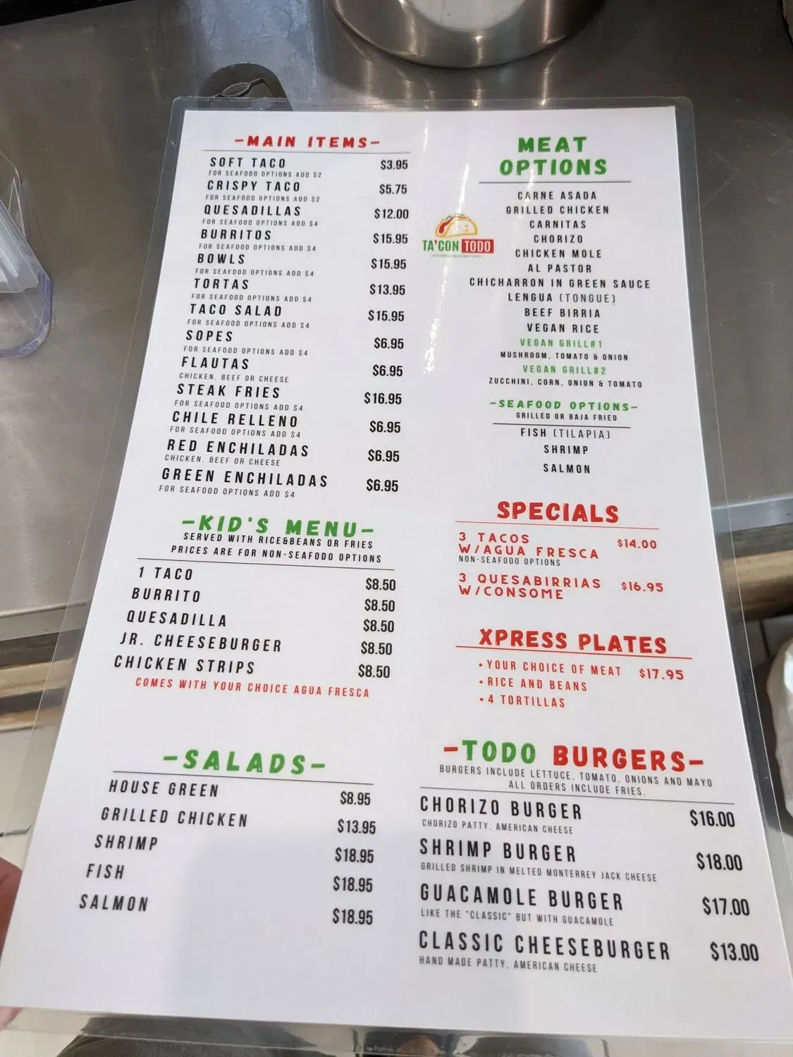 Menu 2