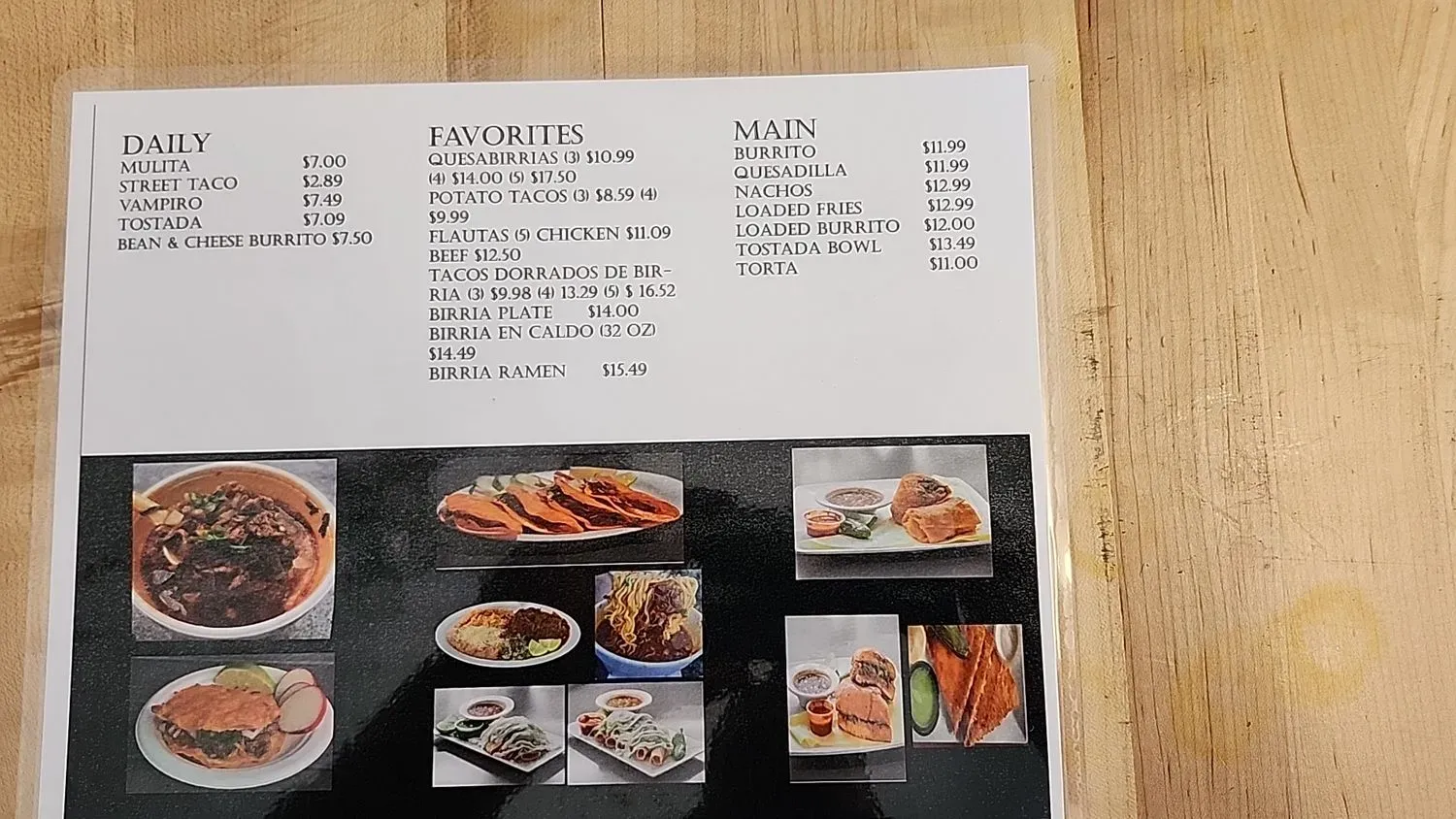 Menu 4