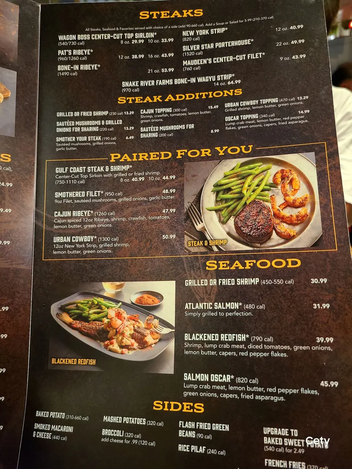 Saltgrass Steak House Menu - Updated October 2025