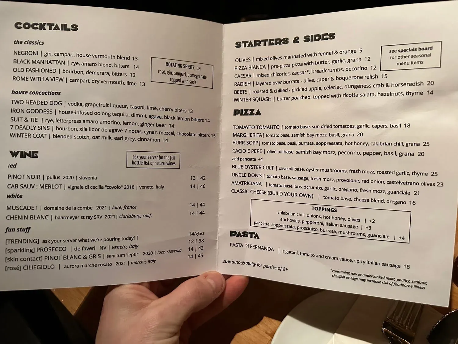 Menu 2