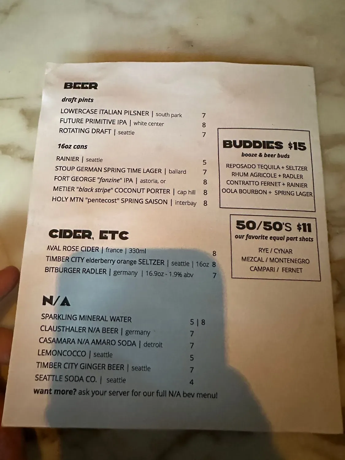 Menu 5