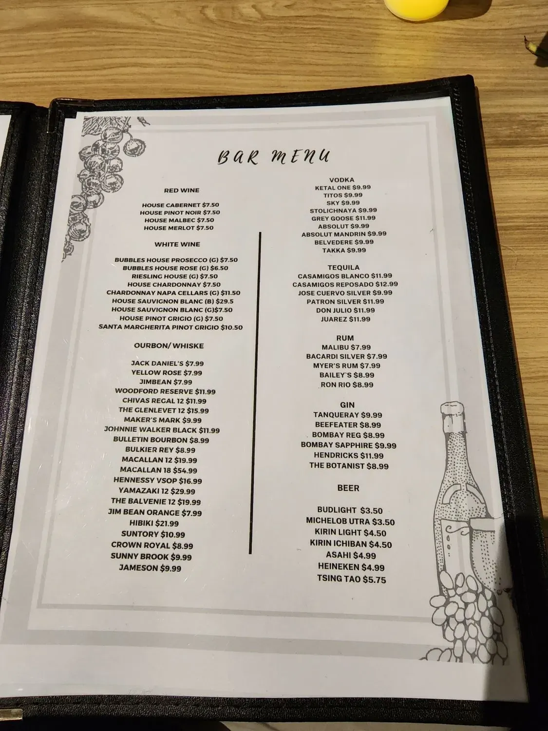 Menu 5