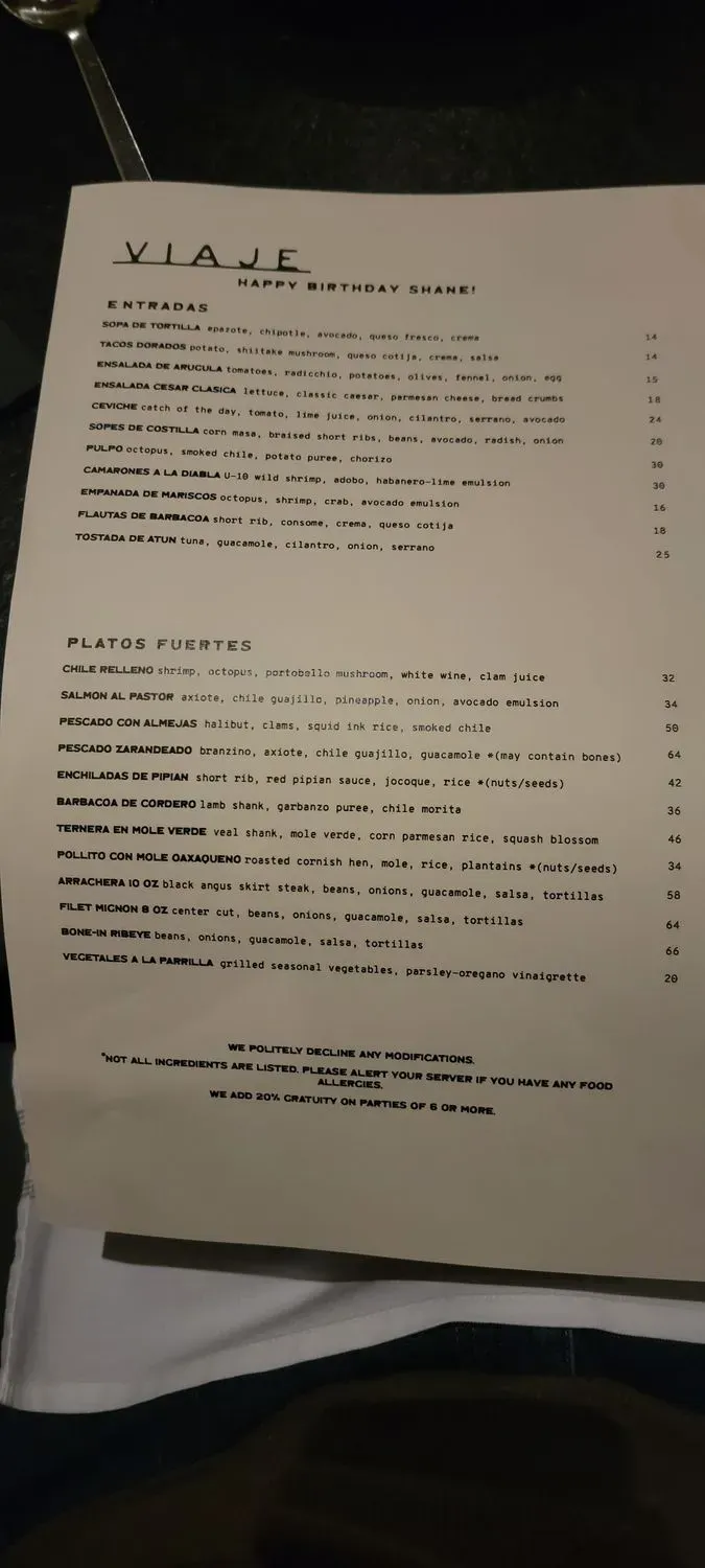 Menu 5