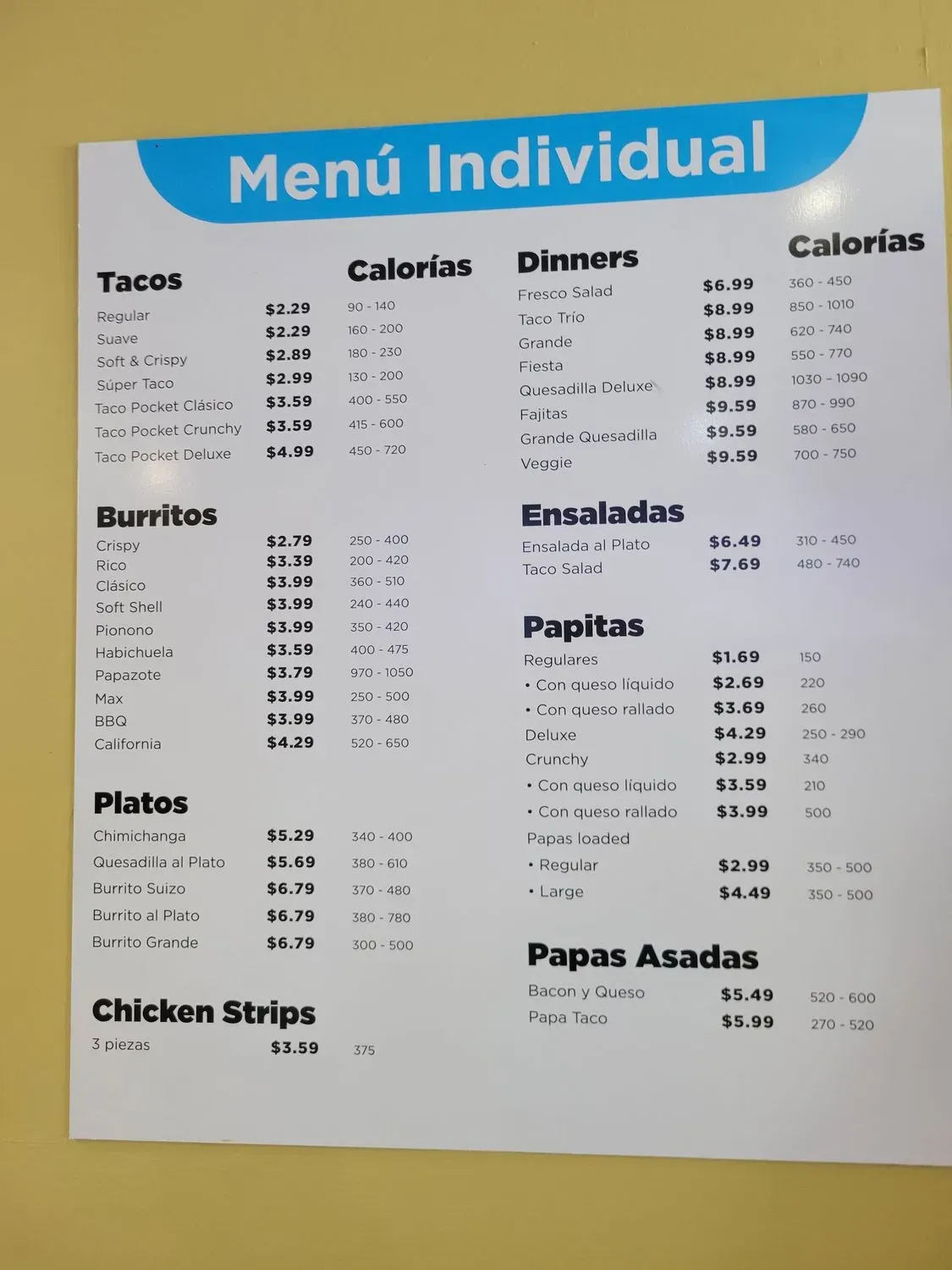 Menu 2