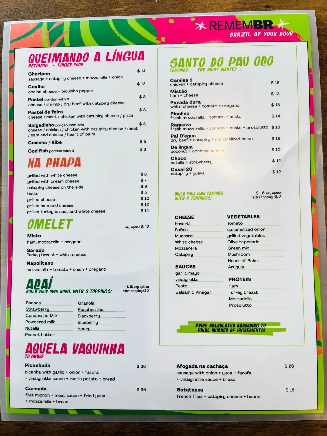 Menu 1