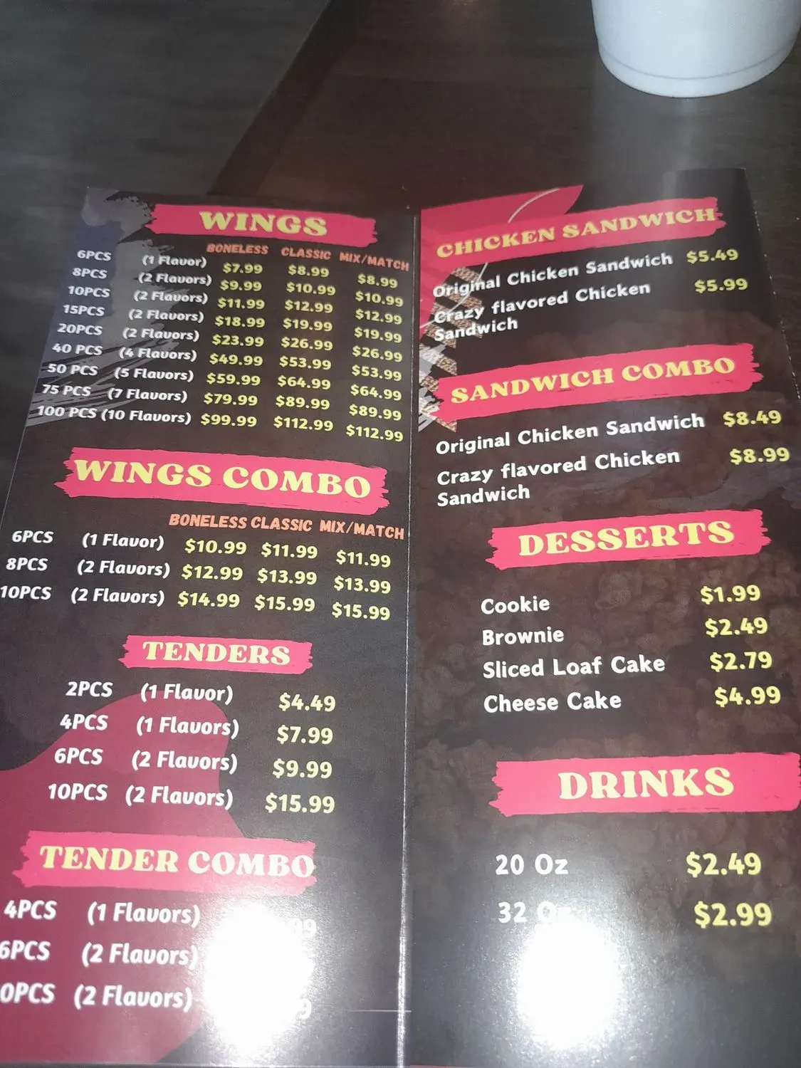 Menu 1