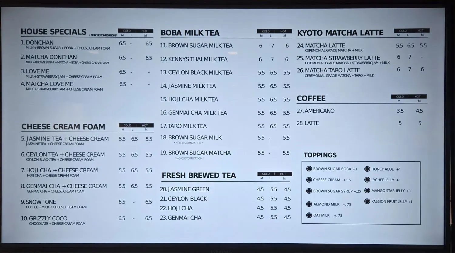 Menu 6