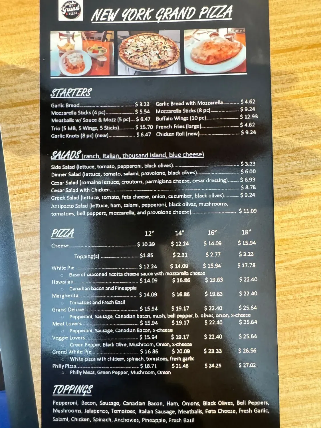 Menu 2