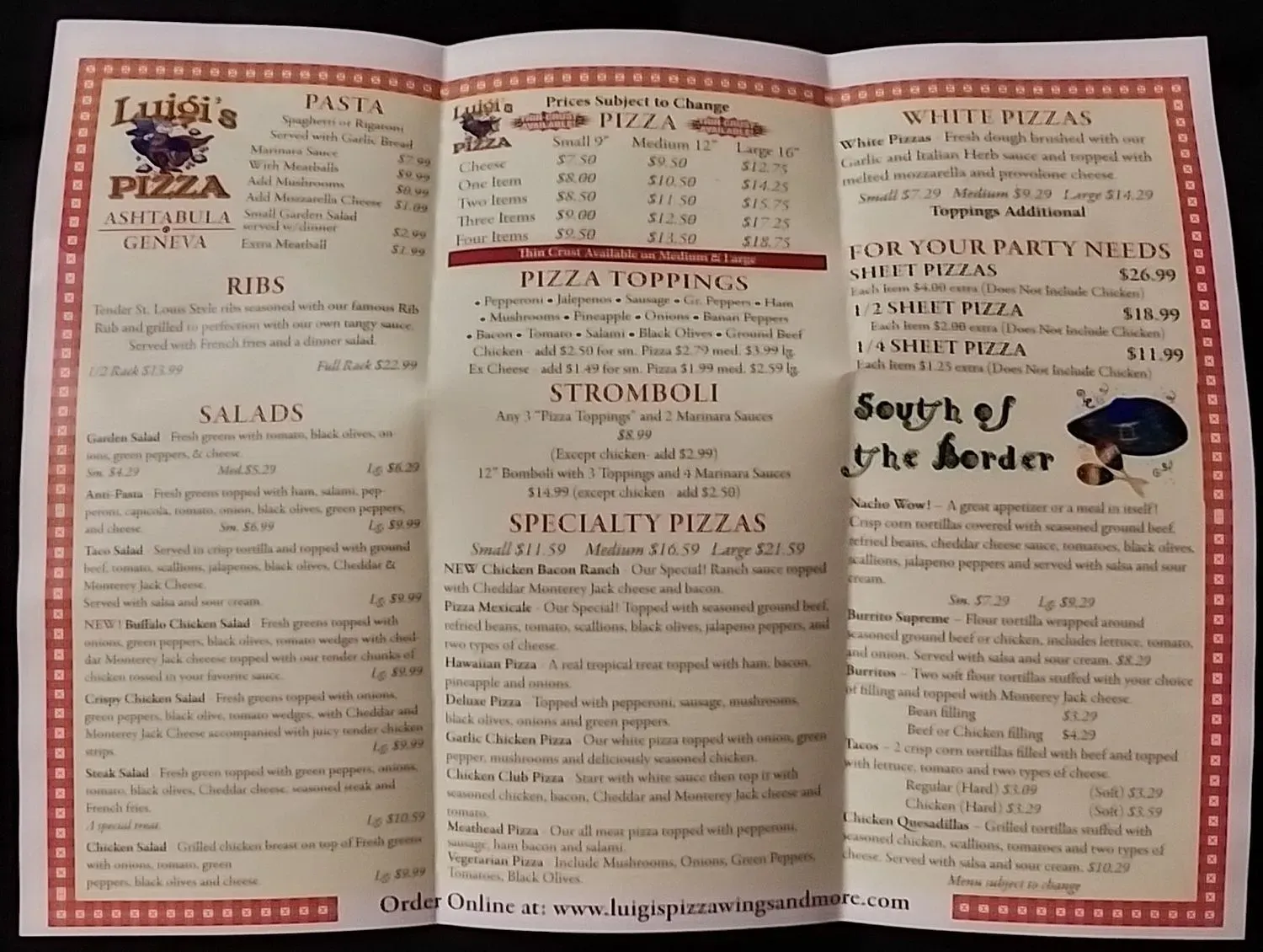 Menu 2