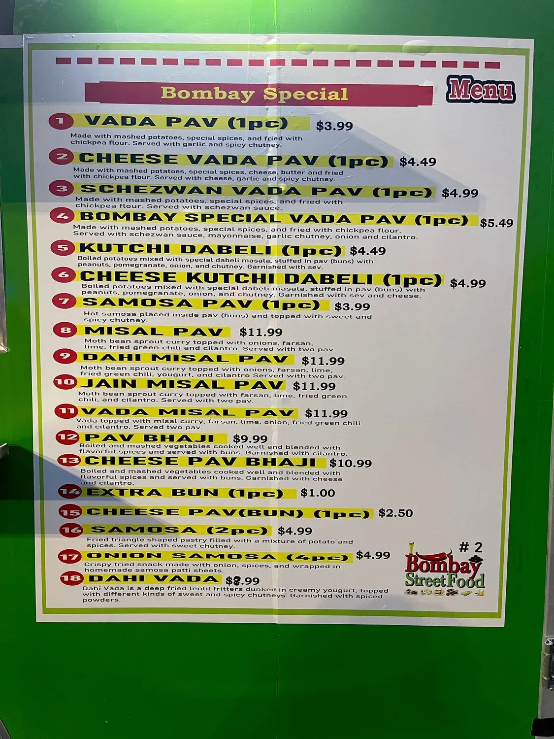 Menu 2