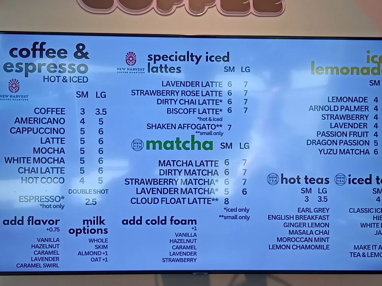 Feed the Cheeks Menu - Updated November 2025