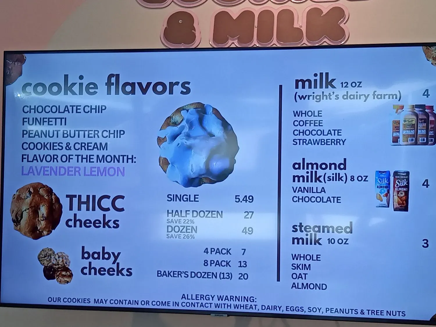 Feed the Cheeks Menu - Updated November 2025